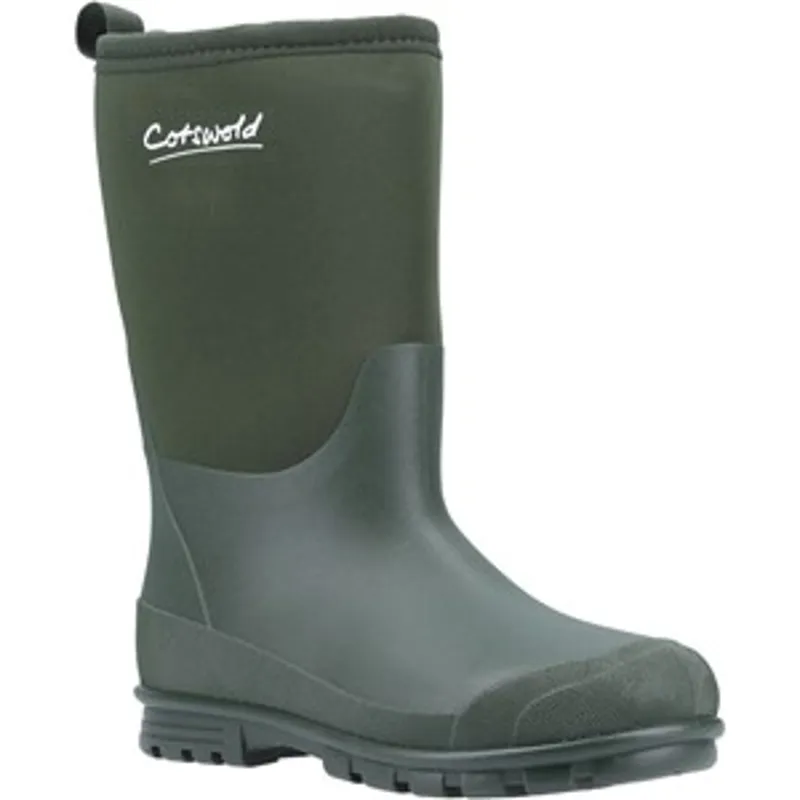 Cotswold Hilly Neoprene Wellington Boots Kids in Green